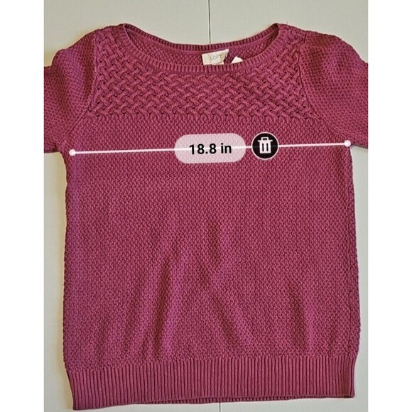 LOFT Sweater Pink Size M - Picture 4 of 5